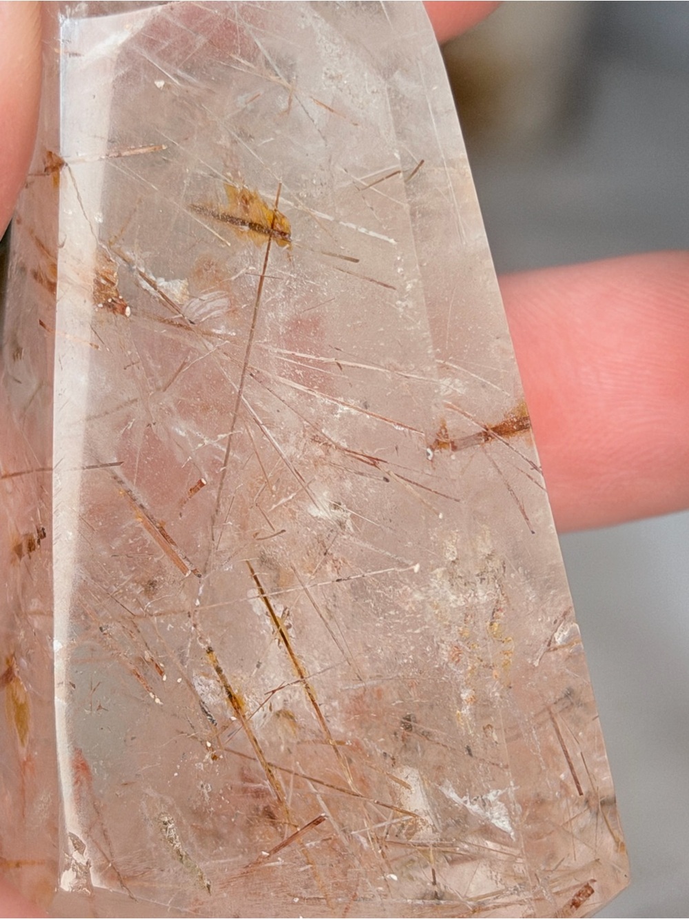 Clear Quartz Point | Rutile Inclusions - Multi-Tone Madagascar - Picture 9 of 11